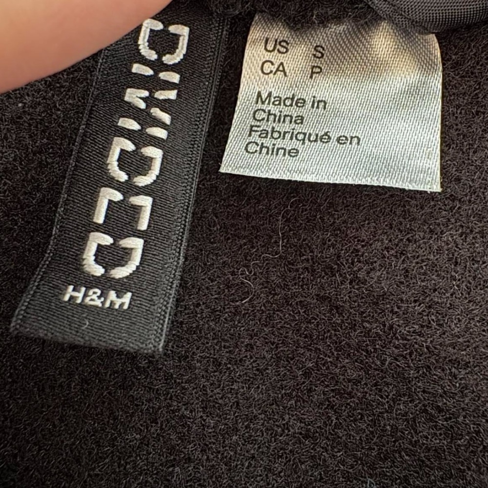 Black Collared Teddy Jacket oversized fit - Picture 2 of 6